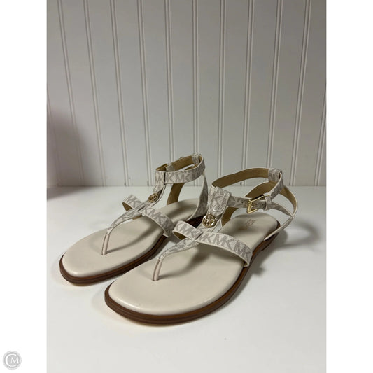 Sandals Designer By Michael Kors In White, Size: 7