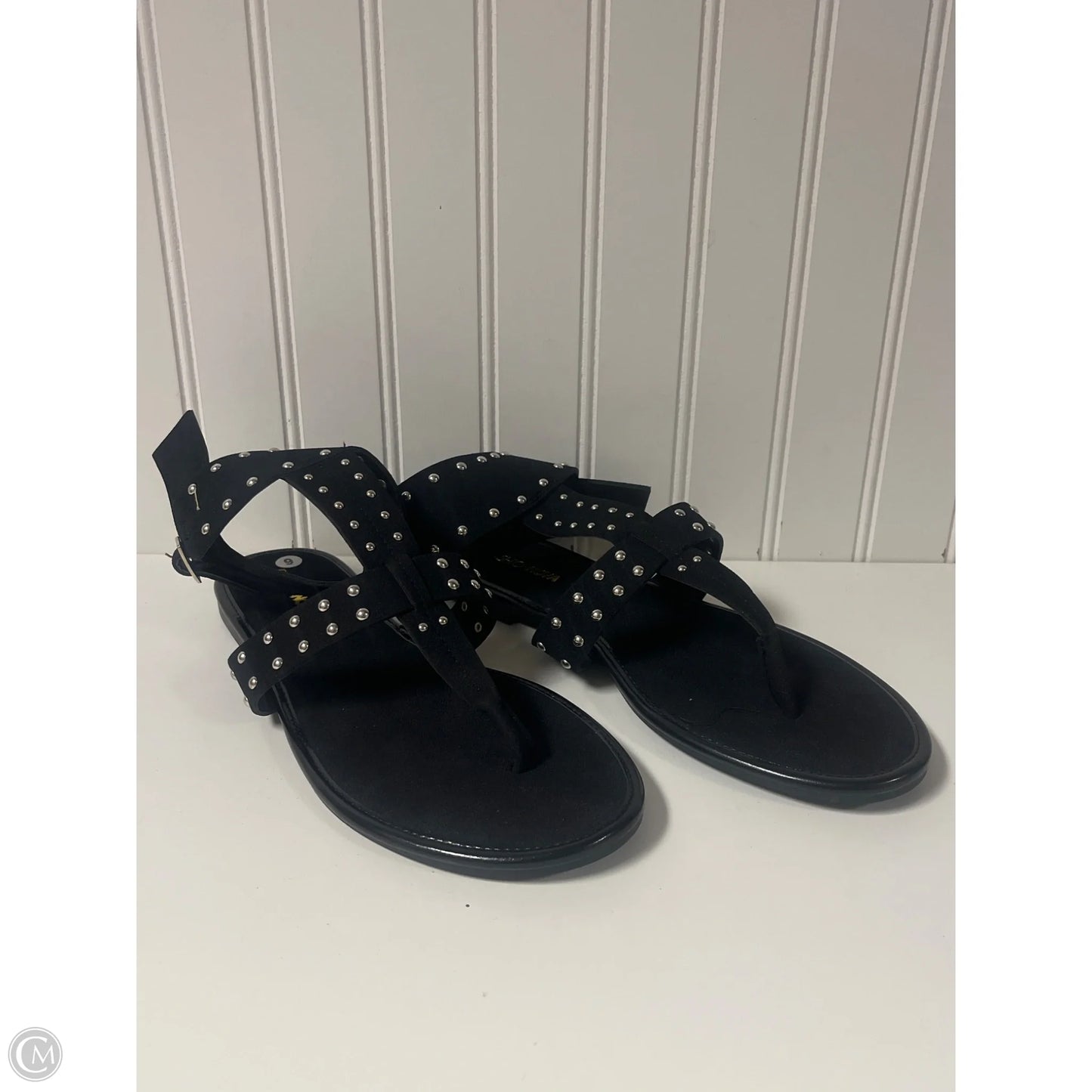 Sandals Flats By Fashion Nova In Black, Size: 9