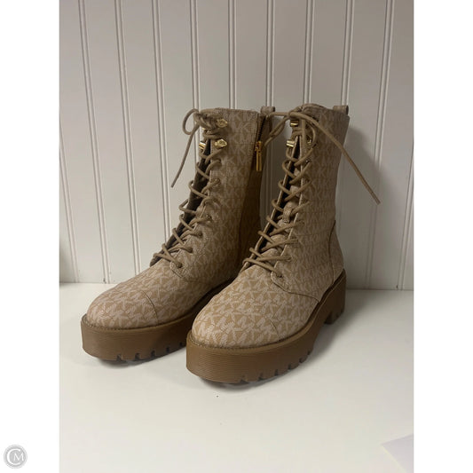 Boots Designer By Michael Kors In Beige, Size: 8.5