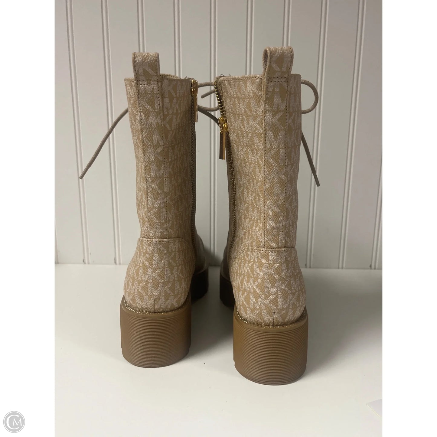 Boots Designer By Michael Kors In Beige, Size: 8.5