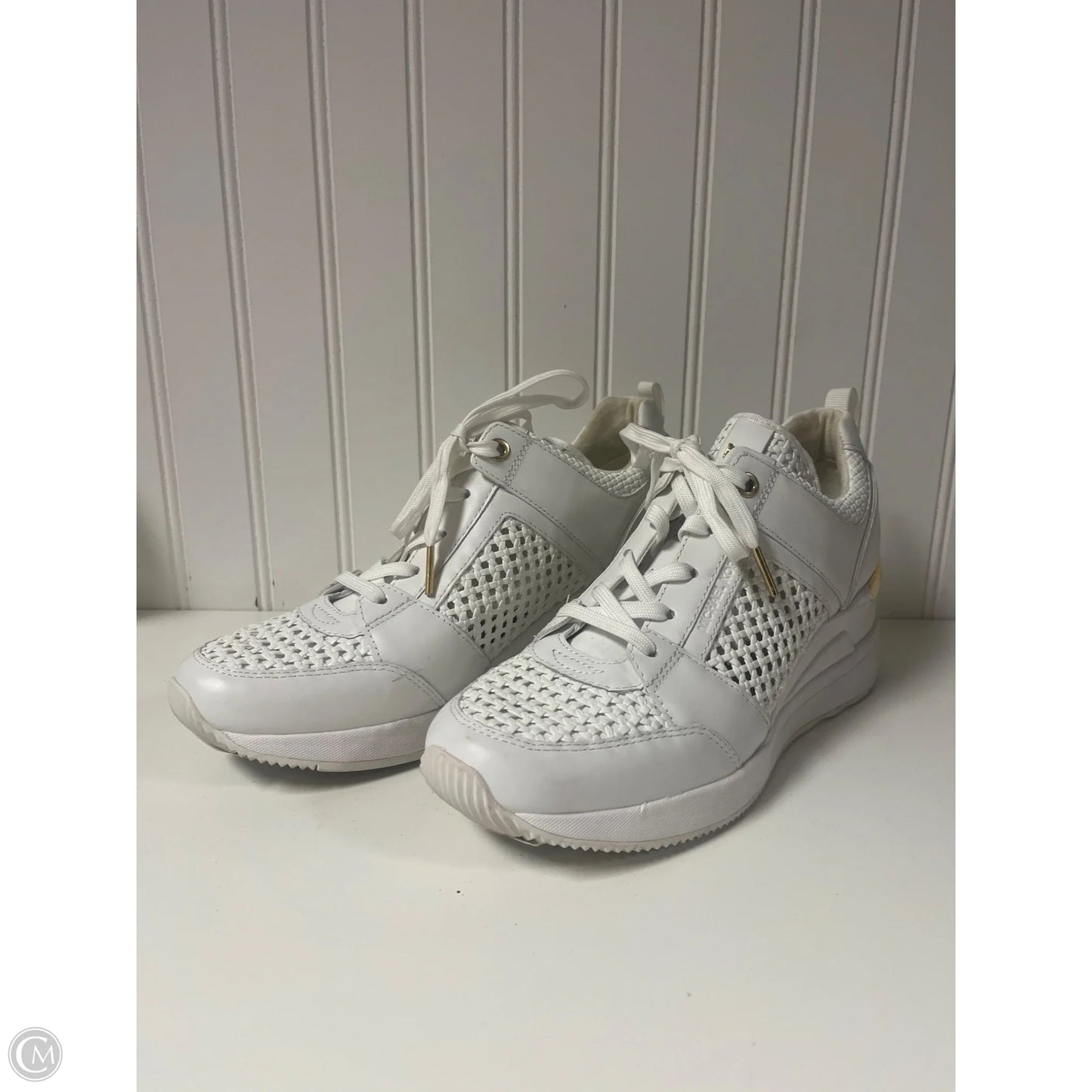 Shoes Designer By Michael Kors In White, Size: 8.5