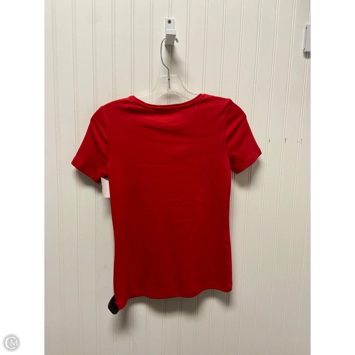 Top Short Sleeve Basic By Talbots In Red, Size: Sp