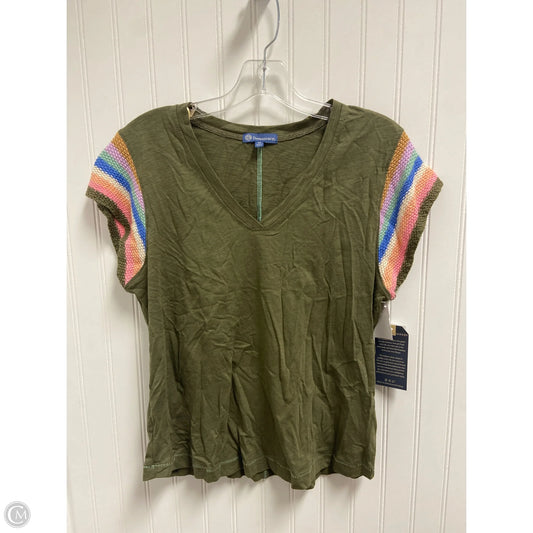 Top Short Sleeve By Democracy In Green, Size: M