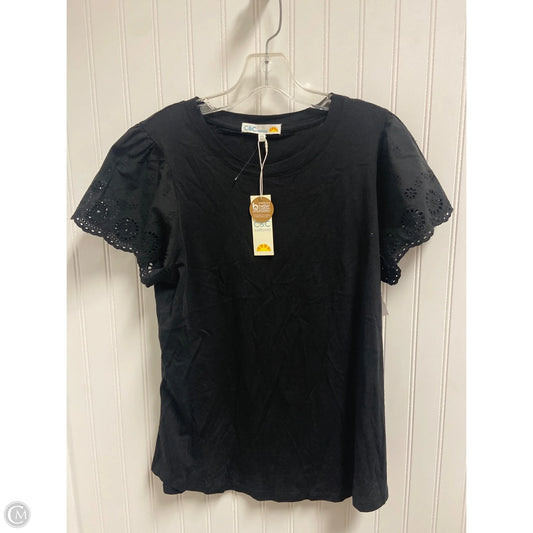 Top Short Sleeve Basic By C And C In Black, Size: M