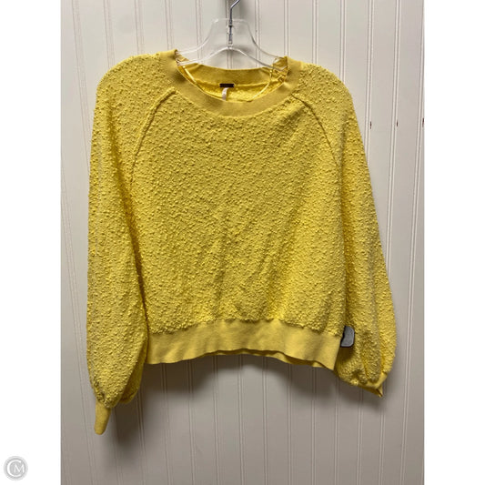 Sweater By Free People In Yellow, Size: Xs