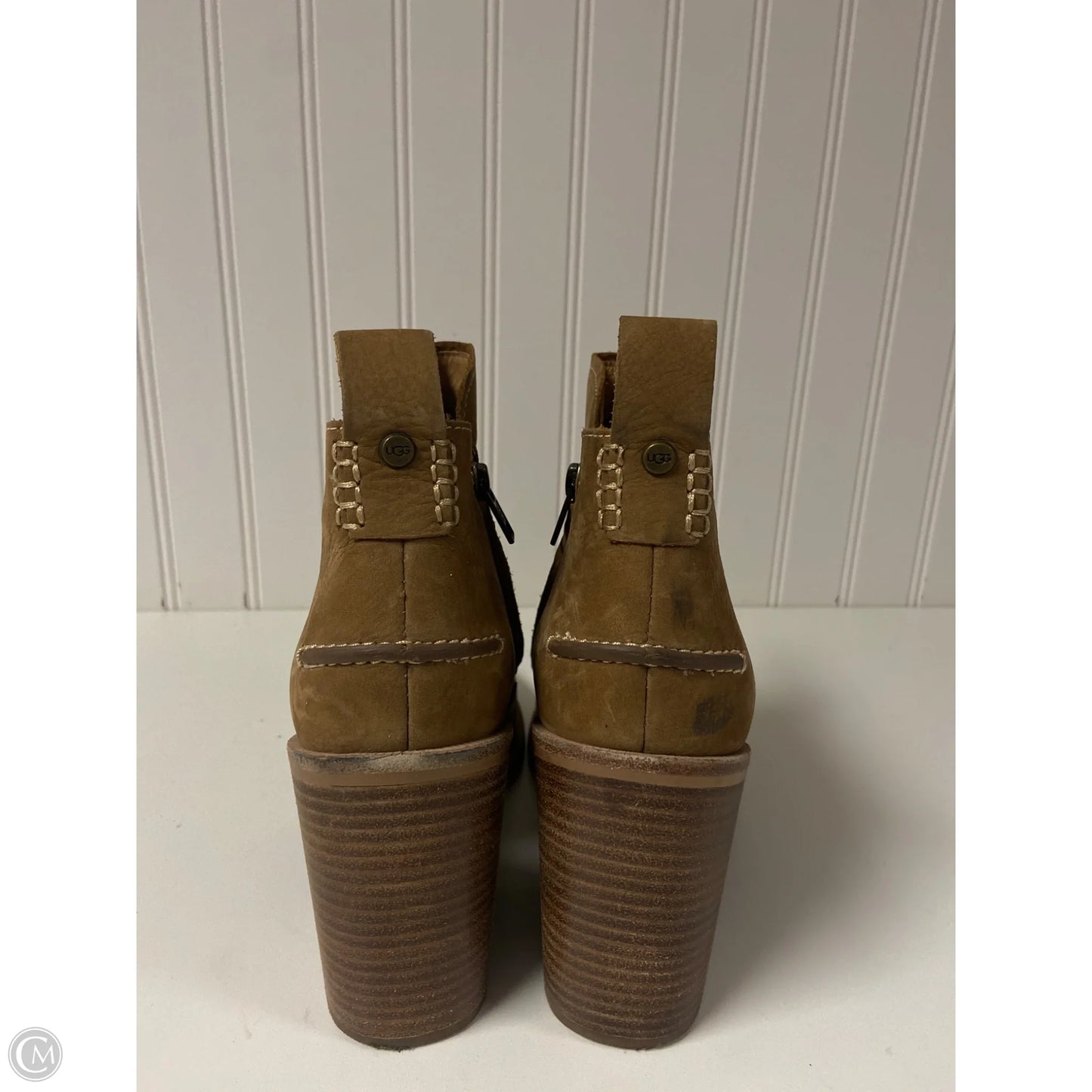Boots Designer By Ugg In Tan, Size: 9