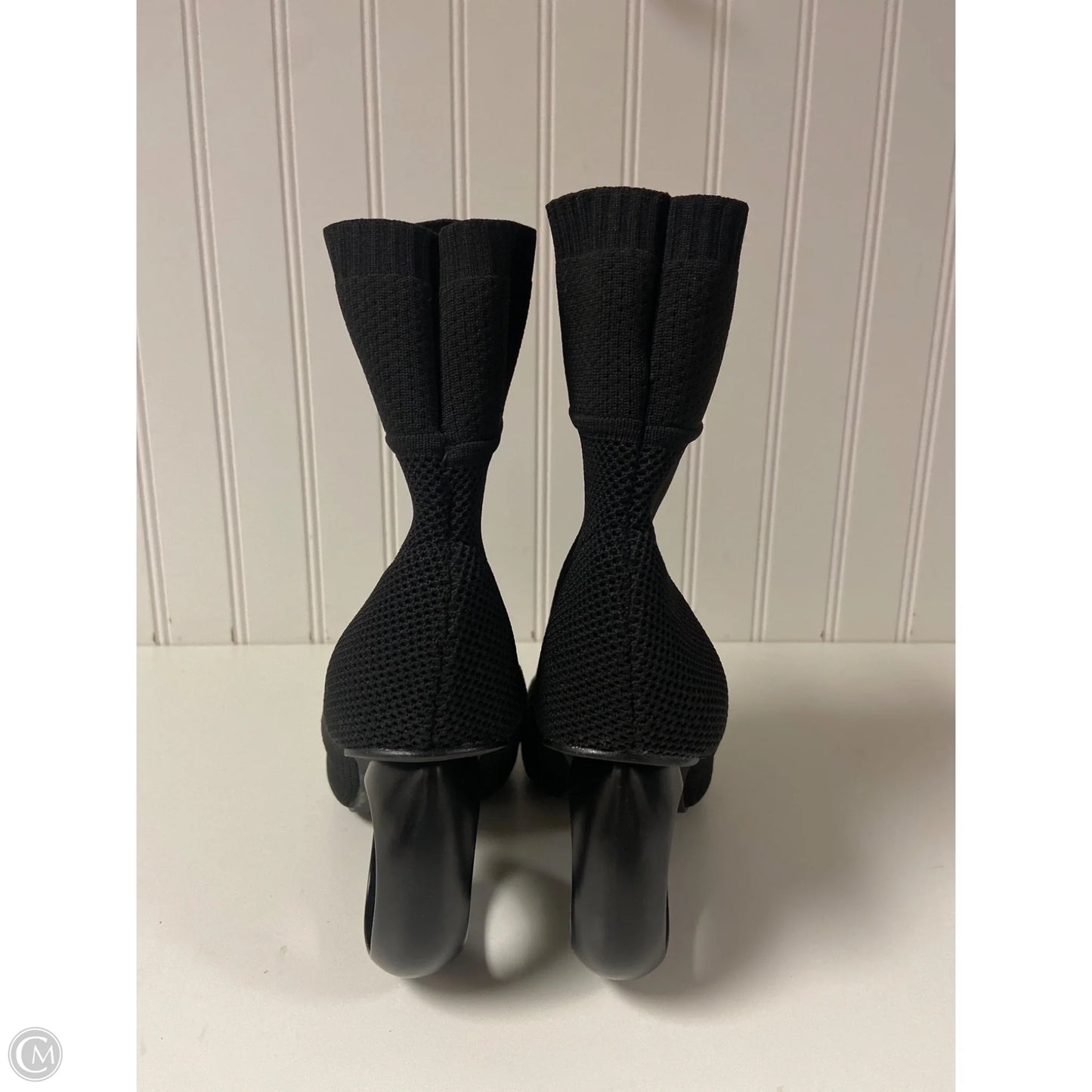 Boots Ankle Heels By Clothes Mentor In Black, Size: 9