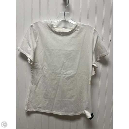 Top Short Sleeve Basic By A New Day In White, Size: S