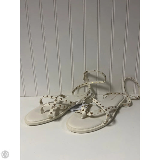 Sandals Flip Flops By American Eagle In Cream, Size: 7