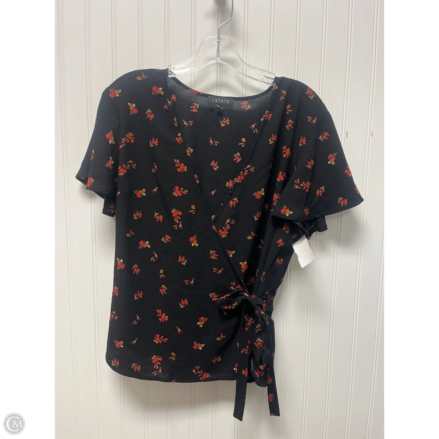 Top Short Sleeve By 1.state In Black, Size: L
