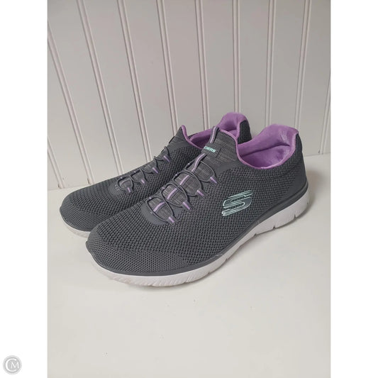 Shoes Athletic By Skechers In Grey, Size: 11