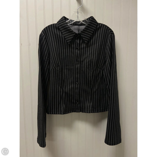 Top Long Sleeve By Cmc In Black, Size: M