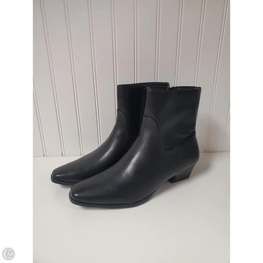 Boots Ankle Heels By Clothes Mentor In Black, Size: 10