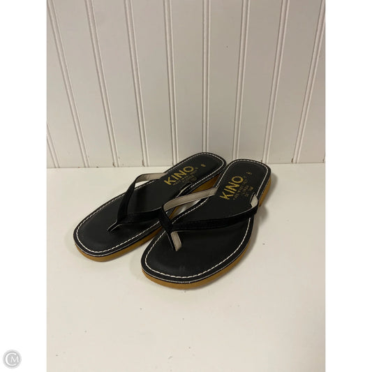 Sandals Flip Flops By Clothes Mentor In Black, Size: 8