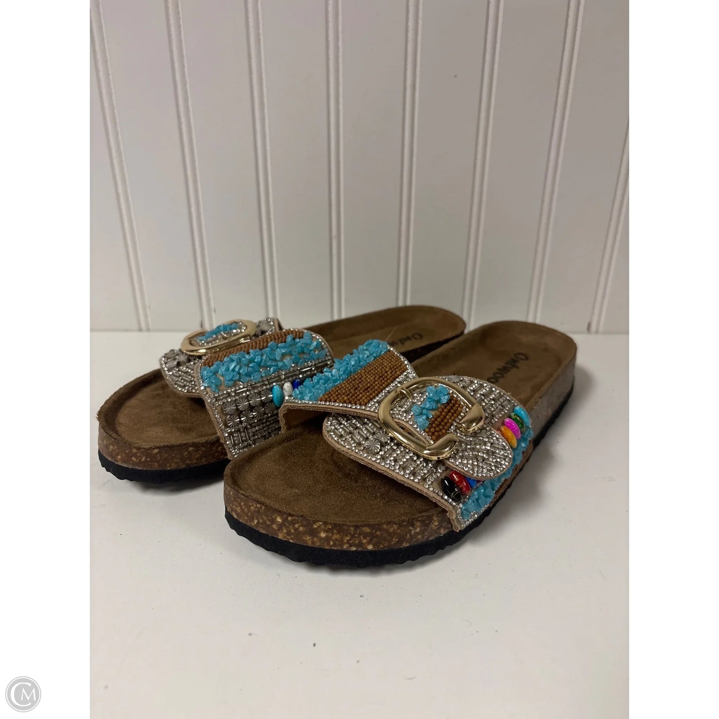 Sandals Flats By Cmc In Multi-colored, Size: 6