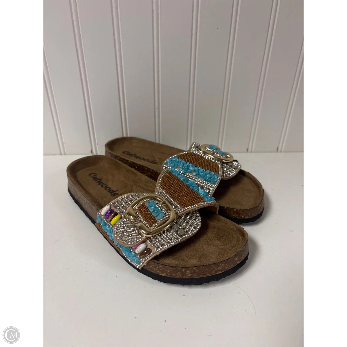 Sandals Flats By Cmc In Multi-colored, Size: 6