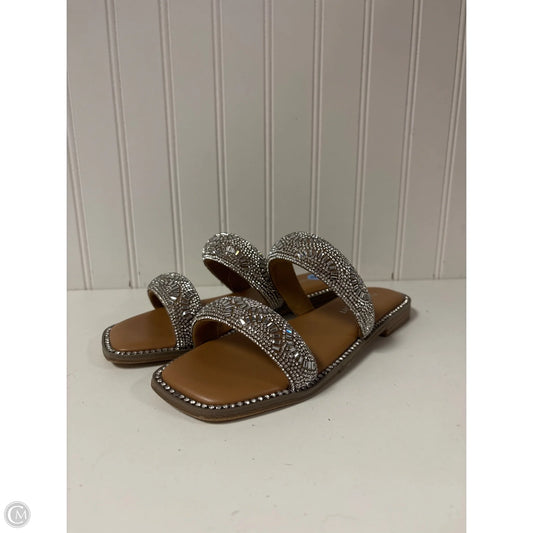 Sandals Flats By Madden Girl In Tan, Size: 6