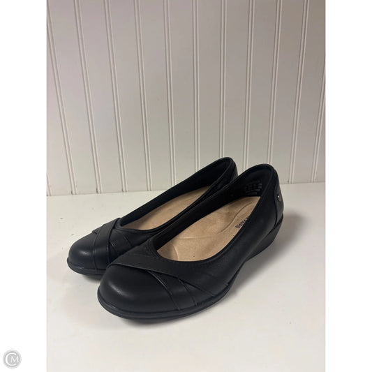 Shoes Heels Wedge By Clothes Mentor In Black, Size: 9