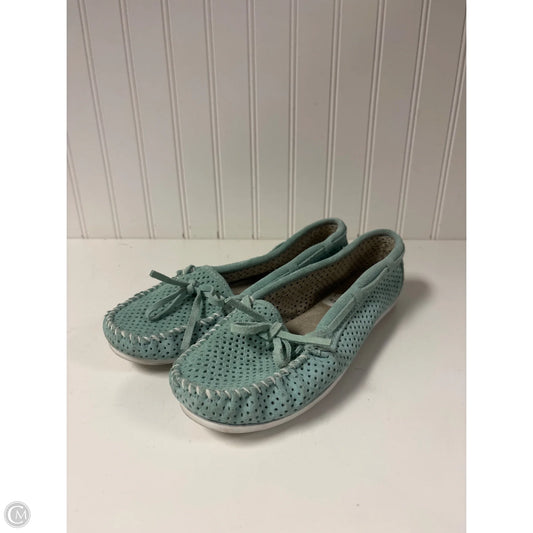 Shoes Flats By Minnetonka In Aqua, Size: 9