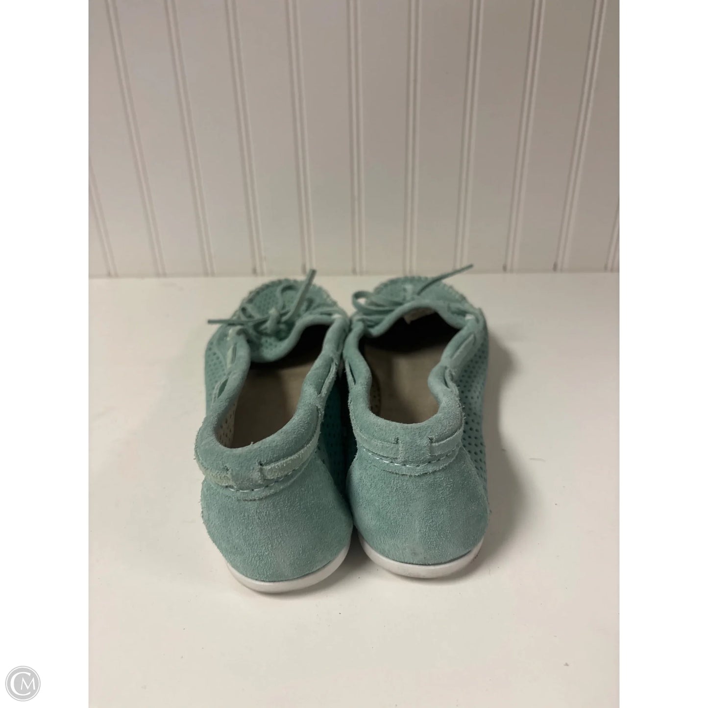 Shoes Flats By Minnetonka In Aqua, Size: 9