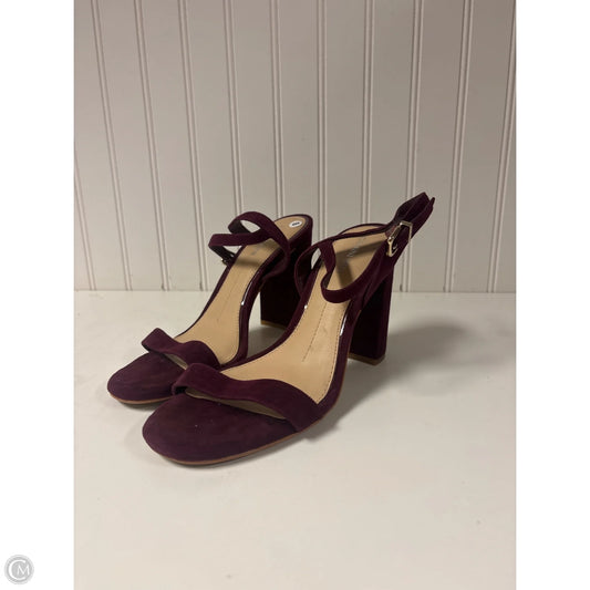 Sandals Heels Block By Gianni Bini In Purple, Size: 8