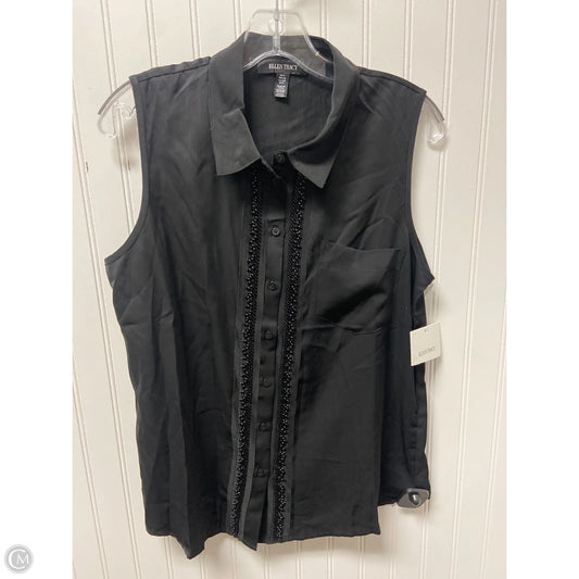 Top Sleeveless By Ellen Tracy In Black, Size: S