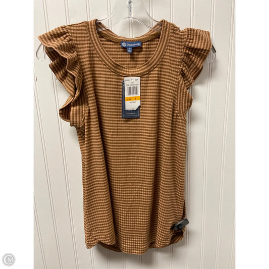 Top Sleeveless By Democracy In Striped Pattern, Size: S