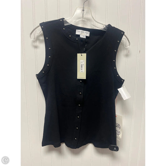 Top Sleeveless By Cmb In Black, Size: M