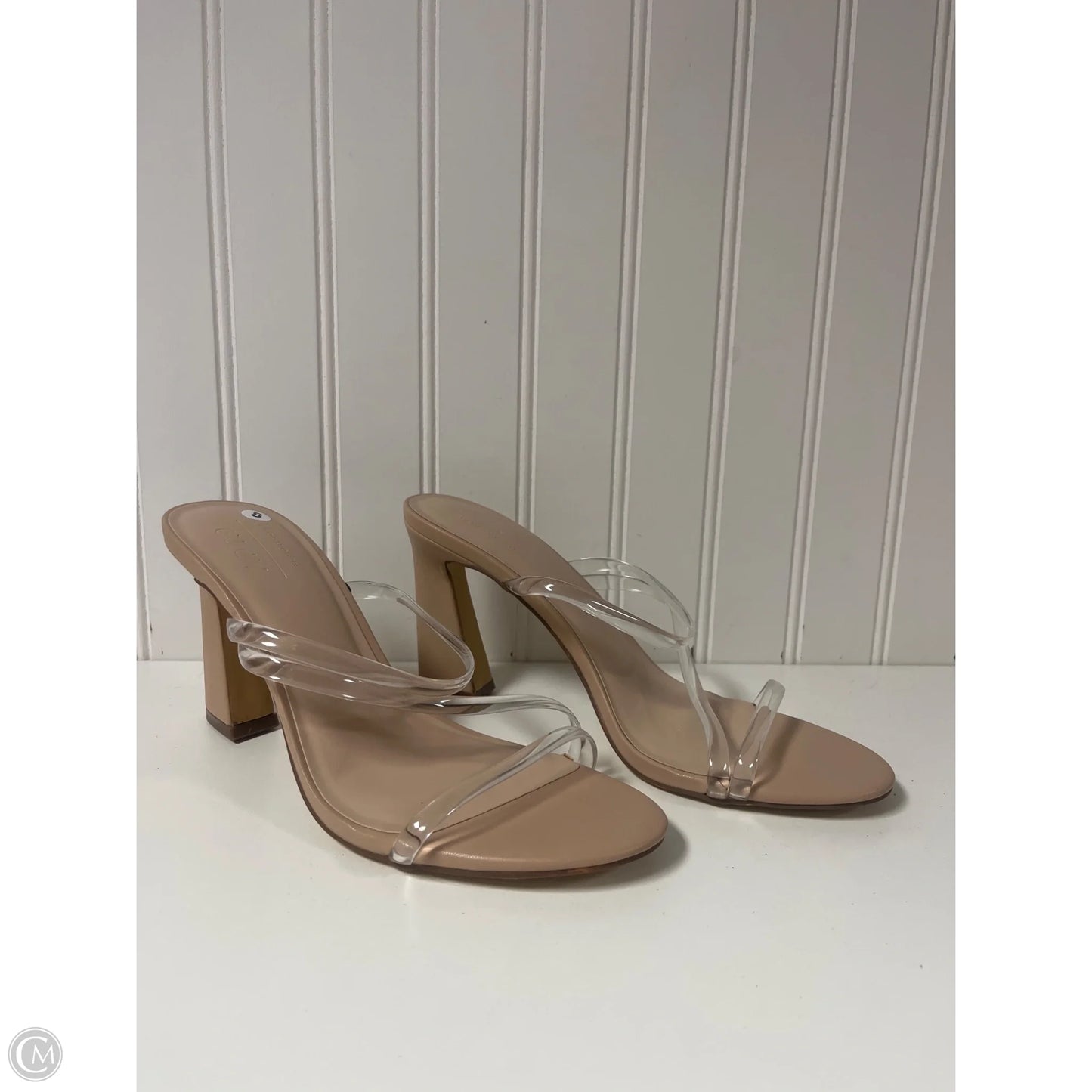 Sandals Heels Block By Apt 9 In Beige, Size: 8