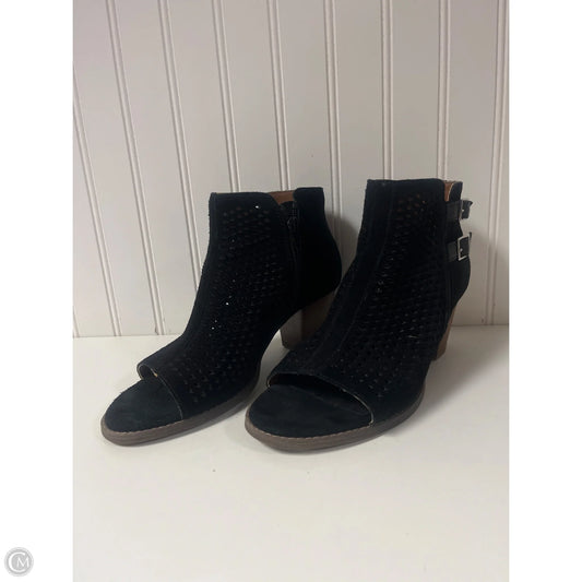 Boots Ankle Heels By Vionic In Black & Brown, Size: 8
