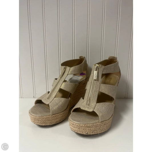 Shoes Heels Wedge By Michael By Michael Kors In Beige, Size: 6.5