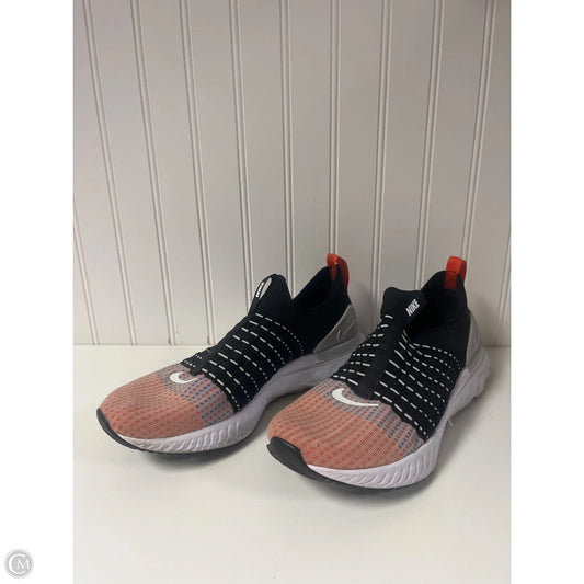 Shoes Athletic By Nike In Black & Orange, Size: 10