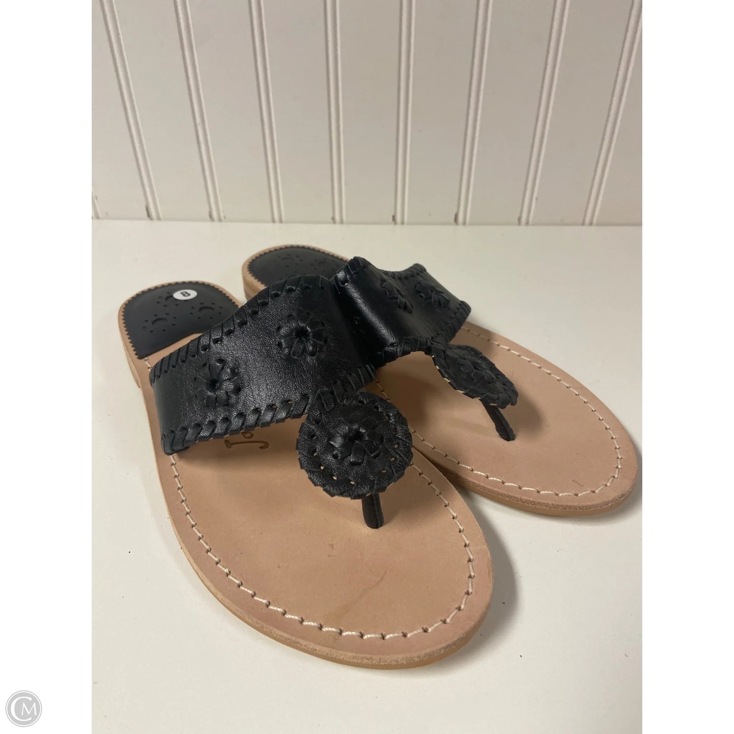 Sandals Flip Flops By Jack Rogers In Black, Size: 8