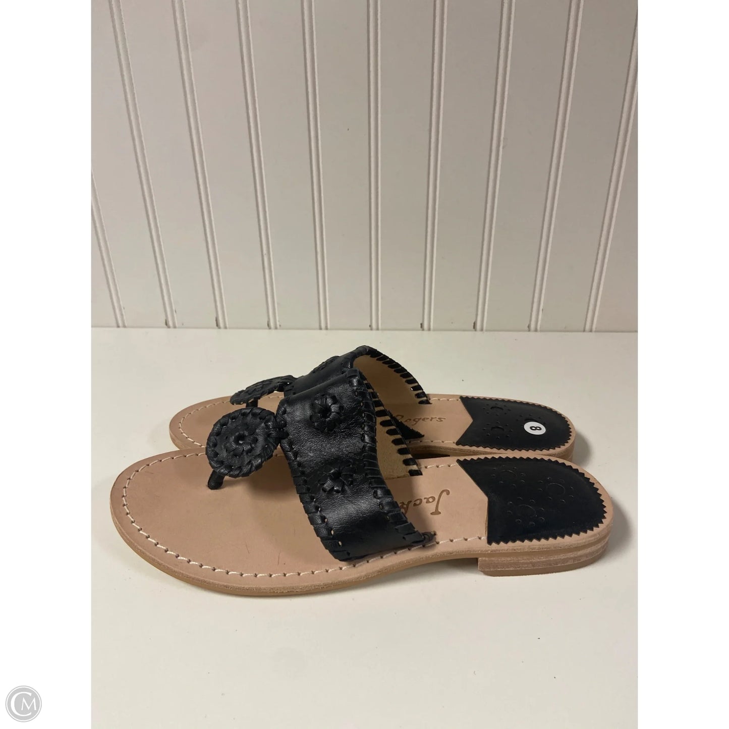 Sandals Flip Flops By Jack Rogers In Black, Size: 8