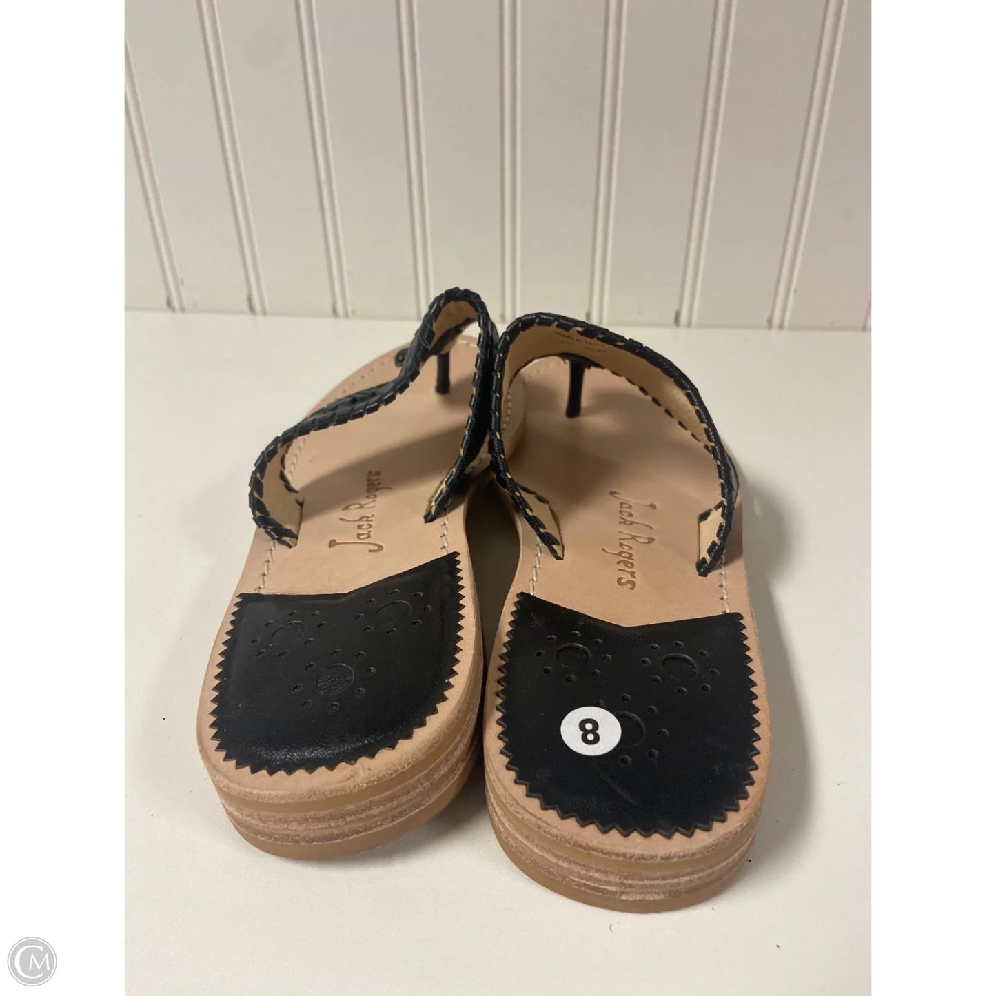 Sandals Flip Flops By Jack Rogers In Black, Size: 8