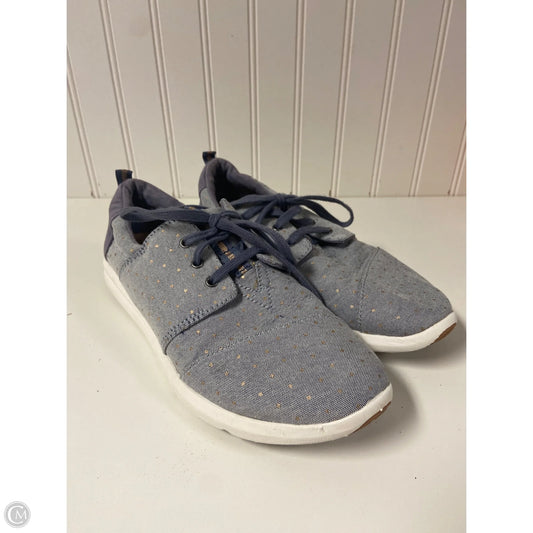 Shoes Flats By Toms In Blue Denim, Size: 8.5