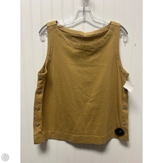 Top Sleeveless By Loft In Tan, Size: L