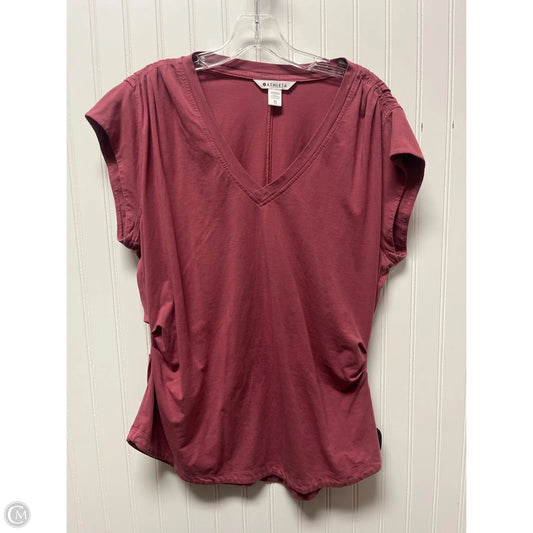Athletic Top Short Sleeve By Athleta In Pink, Size: Xl