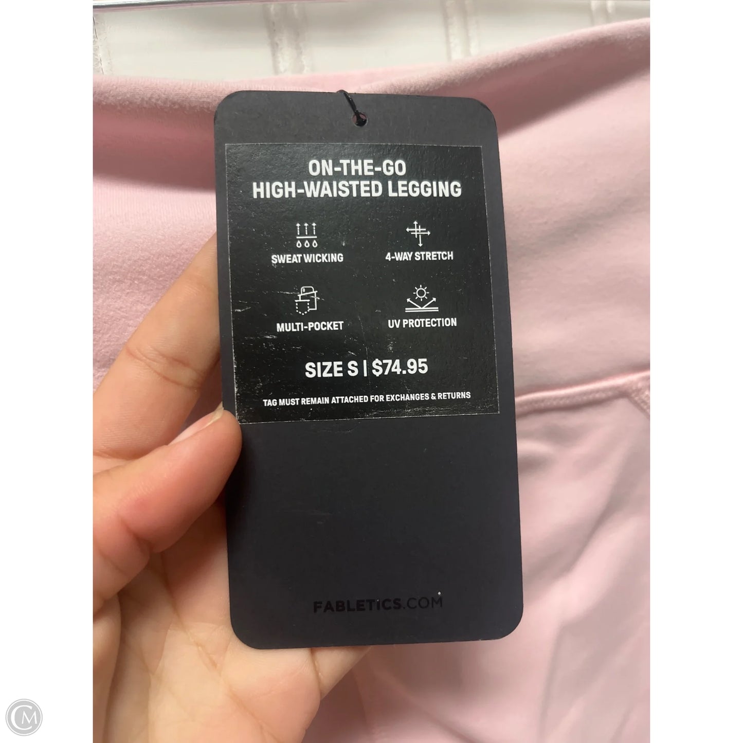 Athletic Leggings By Fabletics In Pink, Size: S