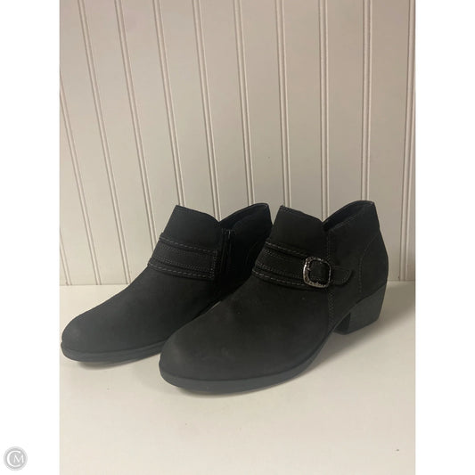 Boots Ankle Heels By Clarks In Black, Size: 9
