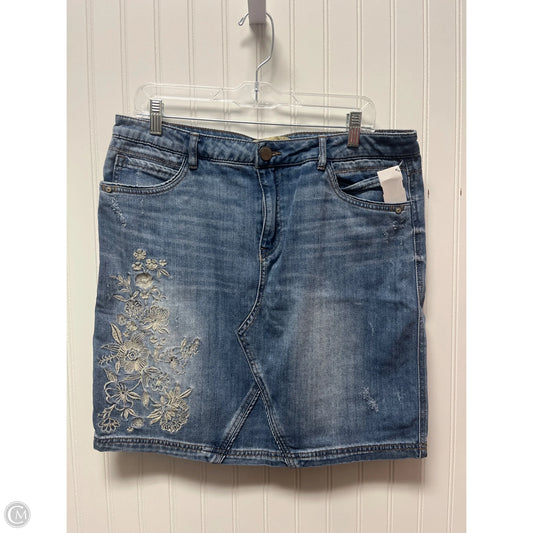 Skirt Mini & Short By Democracy In Blue Denim, Size: 12