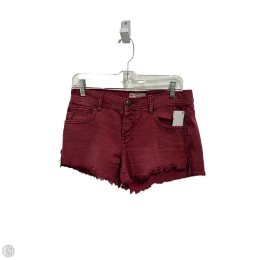 Shorts By Free People In Red Denim, Size: 2