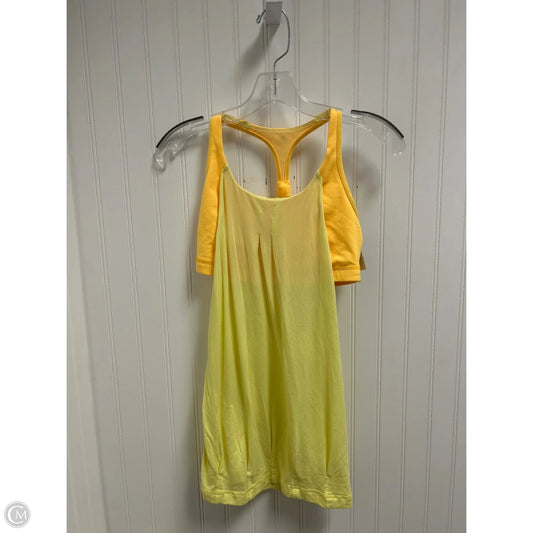 Athletic Tank Top By Lululemon In Yellow, Size: S