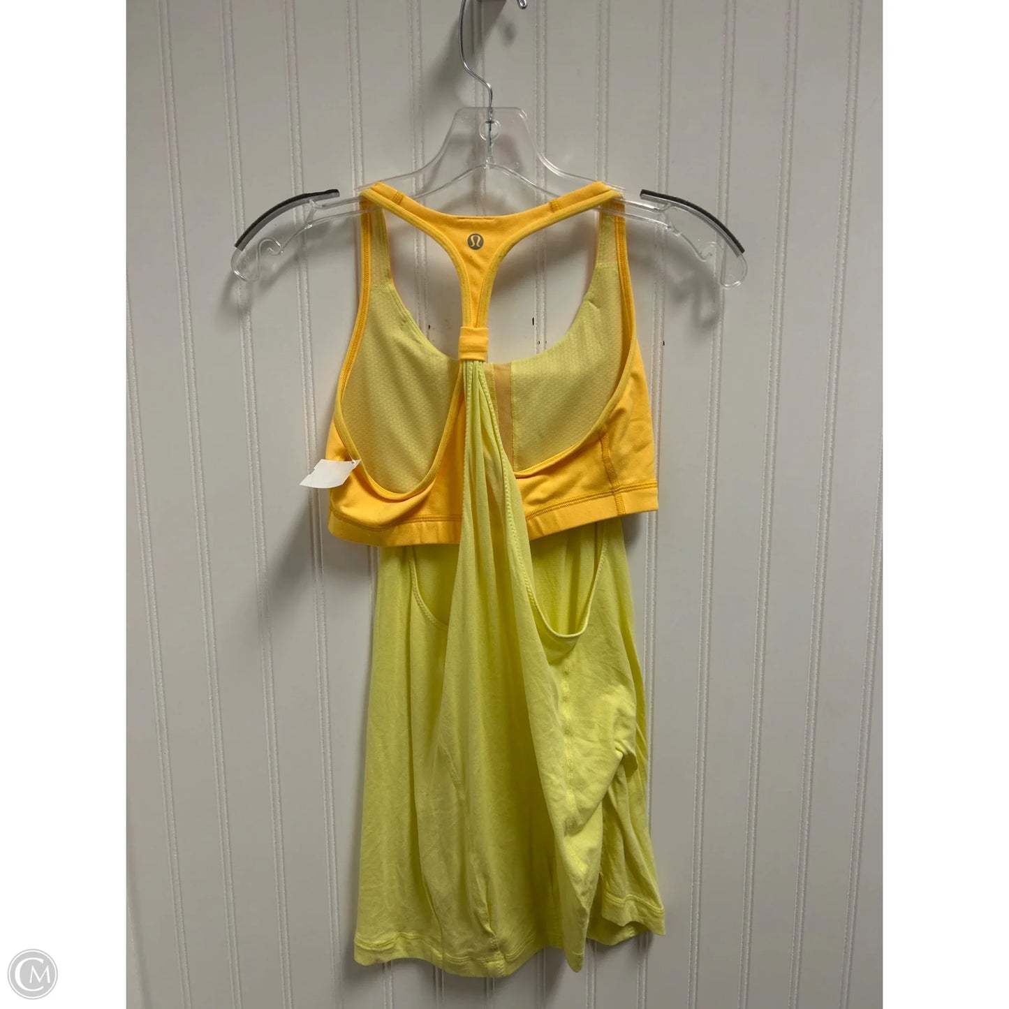 Athletic Tank Top By Lululemon In Yellow, Size: S