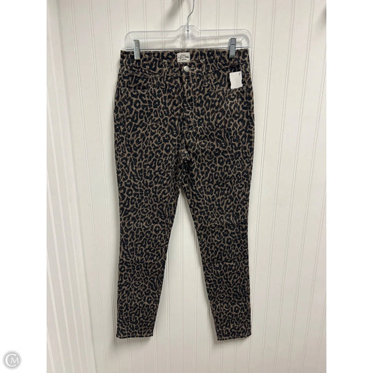 Jeans Skinny By J. Crew In Animal Print, Size: 4