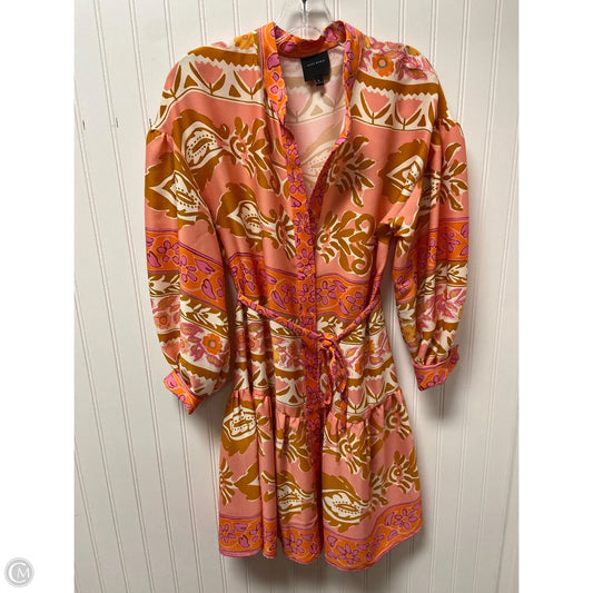 Dress Party Short By Alex Marie In Orange & Pink, Size: S