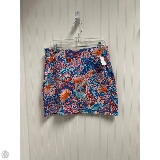 Skort By Talbots In Blue & Pink, Size: 8