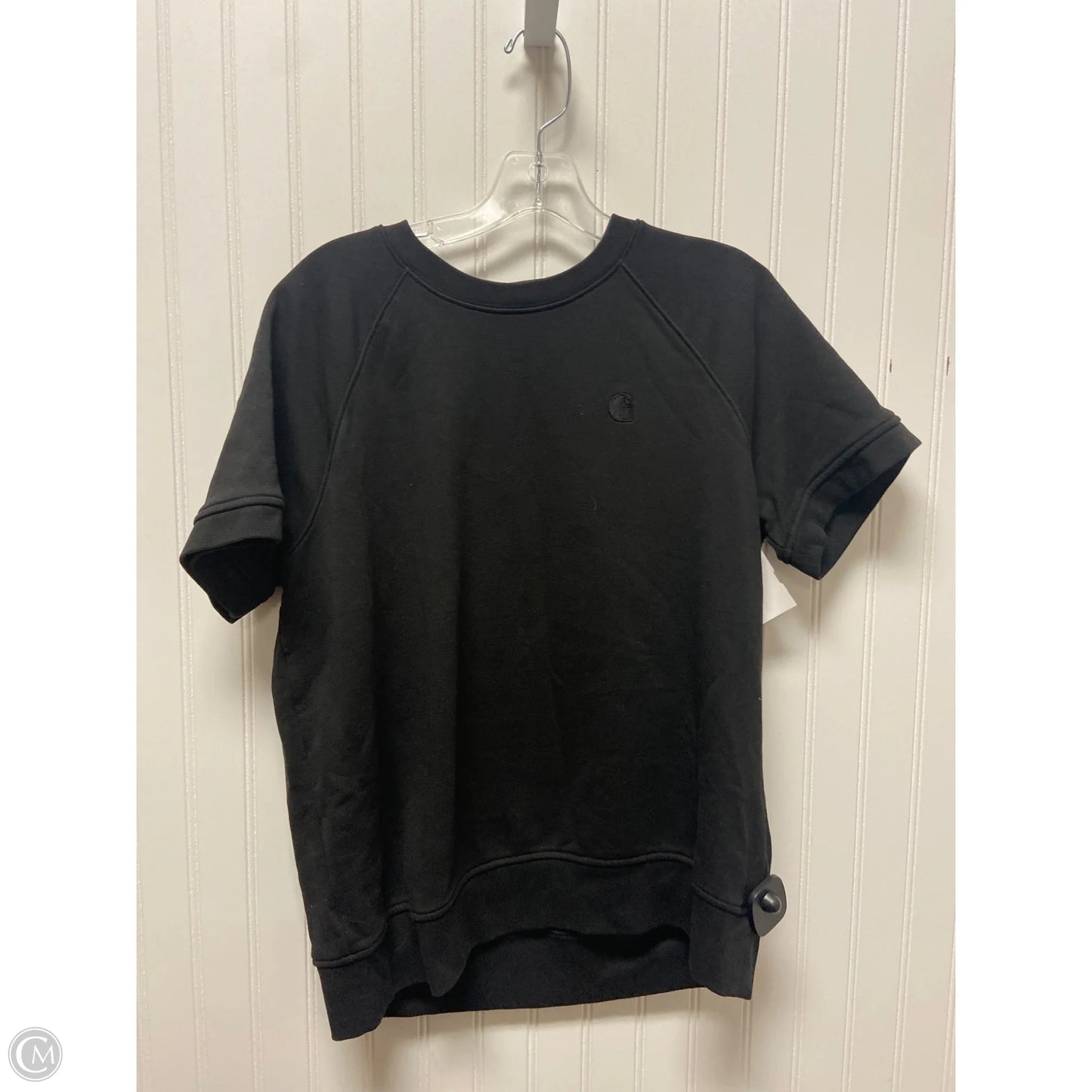 Top Short Sleeve By Carhartt In Black, Size: M
