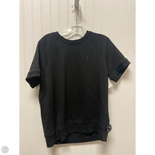 Top Short Sleeve By Carhartt In Black, Size: M