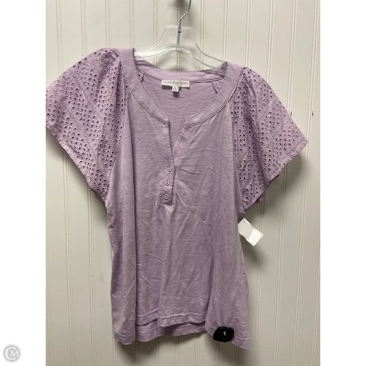Top Short Sleeve By Jane And Delancey In Purple, Size: S
